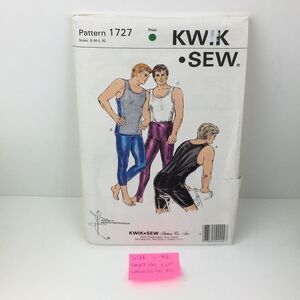 Mens Bike Shorts Spandex Pants Tank Size S-XL CUT to XL Pattern 1727 Vintage 80s